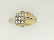 Load image into Gallery viewer, TWO TONE CZ POLISHED 14 KARAT
