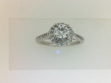 Load image into Gallery viewer, LADY&#39;S 14KW HALO ENGAGEMENT RI
