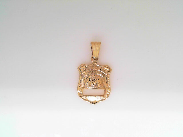 14K YELLOW GOLD POLICE BADGE C