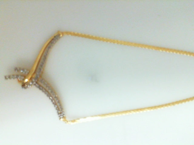 YELLOW 14 KARAT NECKLACE WITH